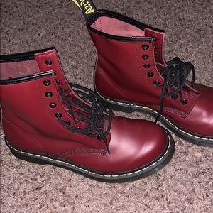 Dr Martens cherry red